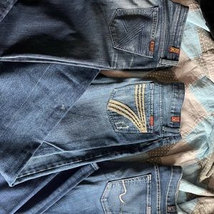 7famk dojo western jeans so cute sizes 28, 29, and 31 need gone